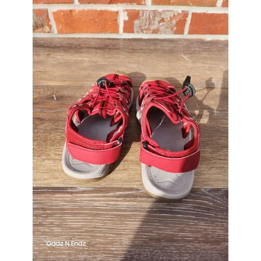 Dannto Womens EU 37 Red Outdoor Sandals With Adjustable Straps &‎ Non-Slip Soles